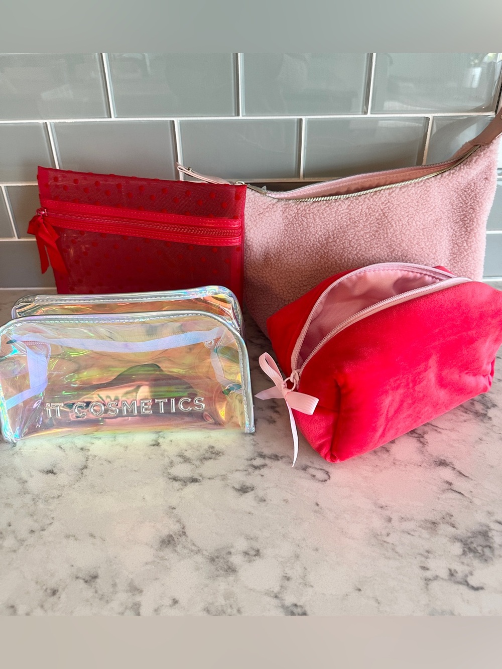 Set of 4 New Cosmetic Bags